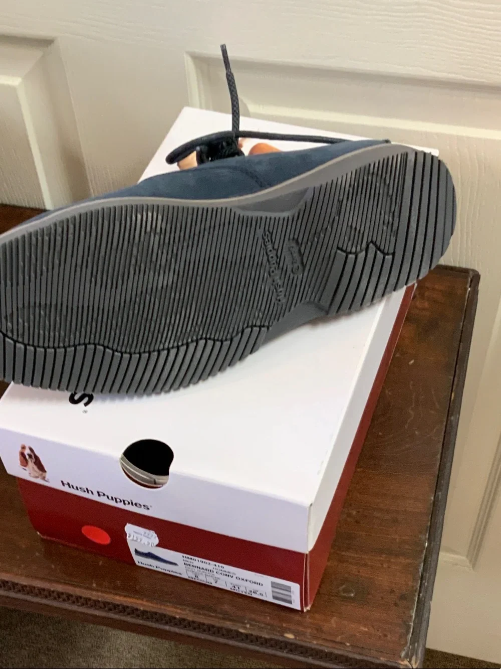 Hush Puppies Men's BERNARD CONVOY OXFORD Lace-Up with gray Accent HM1902410